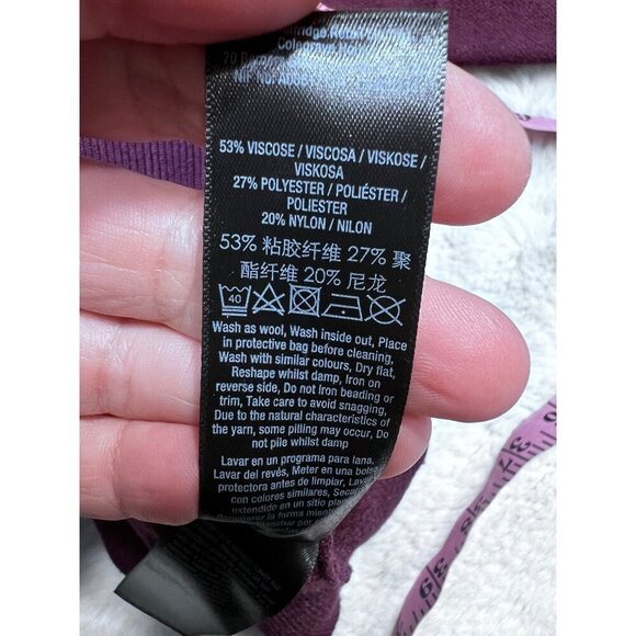 Miss Selfridge long sleeve snowflake sweater women size 6 - Picture 6 of 7